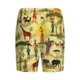 thumbnail image 5 of Fotbe Ethnic African Pajama Shorts for Men, Men's Pajama Bottoms, Sleepwear,Short Pajama Pants-3X-Large, 5 of 9