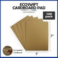 thumbnail image 6 of EcoSwift Brand Premium 5" x 7" Corrugated Cardboard Pads Inserts Filler Sheets 23 ECT, 5 in. x 7 in., Brown, 100-Pack, 6 of 6