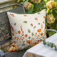 thumbnail image 3 of Throw Pillow Covers, Orange Green Fall Decorative Throw Pillow Covers 20x20 Inch, Pumpkins Maple Leaf Thanksgiving Square Linen Pillow Cases for Couch/Living Room/Sofa, 3 of 9
