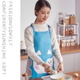 thumbnail image 3 of Delantal Ajustable JAMW Con Bolsillo Impermeable Para Cocina Azul, 3 of 4
