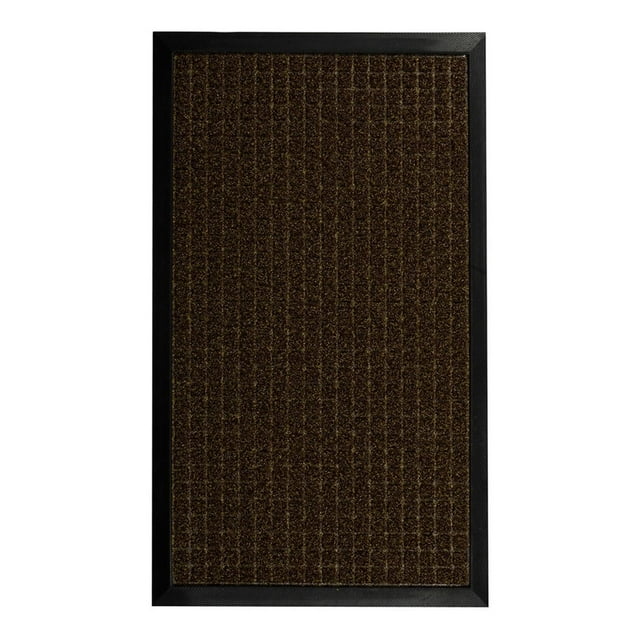Tapete De Entrada Orbit 45X75 Cm Cafe Polipropileno Caucho
