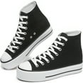 thumbnail image 1 of Chaussures en Toile à Plateforme pour Femmes Confortables Mi-Mollet, 1 of 5