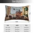 thumbnail image 4 of Kll Oil Lamp Coffee Beans Pillow Covers Envelope Closure,Super Soft And Cozy Fuzzy Fleece Pillow Case Cover 14"X20", 4 of 9