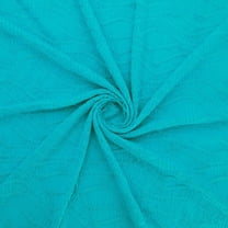 Zelouf Leanne Gathered Knit  , Sewing, DIY, Crafts Fabric by the Yard, Joyful Aqua, 3 Yard