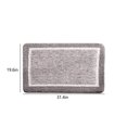 thumbnail image 4 of Yarino Bath Rugs for Bathroom Floor 32in x 20in Living Room Bedroom Straight Plush Carpet Floor Mats Bathroom Absorbent Non-slip Mats Kitchen Foot Mats Machine Wash Bathroom Rugs Gray, 4 of 9