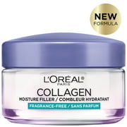 LOreal Paris Collagen Moisture Filler Face Cream, Anti-Aging Face Moisturizer, Non-Greasy Skin Care Formula Fragrance Free, 1.7oz