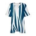 thumbnail image 4 of fheaev Hauts Grande Taille pour Femmes Haut d'Été Plissé Col Rond Manches Courtes Tunique Décontractée Basique Tee Blouses T-Shirts, 4 of 4