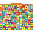thumbnail image 3 of Barker Creek 12 File Folders 30 Peel & Stick Pockets Set - Retro (What A Square) (BC3531), 3 of 4