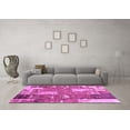 thumbnail image 3 of Ahgly Company Indoor Rectangle Patchwork Purple Transitional Area Rugs, 5' x 8', 3 of 4