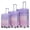Pink Purple, variant on NIGSQJB Gradient Color Luggage Sets 3 Piece, PC Hard Shell Suitcases with Silent Spinner Wheels & Combination Lock, Lightweight Carry On Luggages 20/24/28" for Business Travel School, Pink Purple