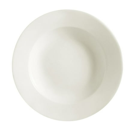 

Rolled Edge Pasta Bowl 16 Oz. 10-1/2 Dia. X 1-5/8 H Stoneware American White