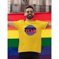 thumbnail image 2 of Coming Out Club Bubblegum Text T-Shirt Men -Smartprints Designs, Male x-Large, 2 of 4