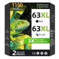 thumbnail image 1 of Cartuchos de Tinta ReliInk 63XL Combo Negro y Color, 1 of 8