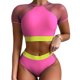 thumbnail image 1 of Nuevo bikini sexy de cintura alta con traje de baño de malla, 1 of 7