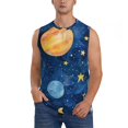 thumbnail image 6 of Daiia Planets And Stars1 Printed Men's Tank Tops,Casual Soft Sleeveless Gym Muscle Shirts Bodybuilding Tee-Large, 6 of 8