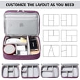 thumbnail image 4 of Travel Cord Cable Organizer Portable Electronics Accessories Carrying Bag Storage Case, Purple, 4 of 5