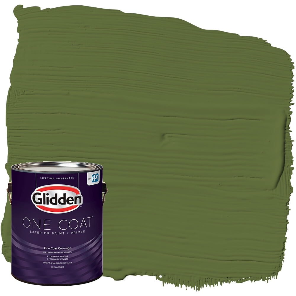 Glidden One Coat Exterior Paint + Primer, Globe Artichoke / Green, 1