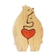 thumbnail image 2 of 6uds. Rompecabezas familiar de madera Osos Oso decorativo Escultura de arte de madera (B), 2 of 2