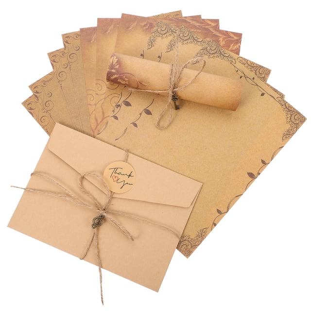 3 Sets Writing Letter Papers Vintage Writing Paper Envelopes Kit Festival Gifts