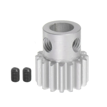 

Uxcell Step Spur Gear 8mm Inner Hole Pinion Gear 16T Mod 1 Aluminum Alloy Motor Gear