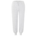 thumbnail image 3 of JTieacloth Wide Leg Pants for Men Solid Color Casual Jogger Pants With Elastic Cuffs Comfortable Tapered Sweatpants For Daily Wear And Outdoor Activities White, 3 of 4