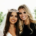 thumbnail image 2 of WASHWEPE 1Set Wedding Bridal Headpiece Crown Shape Zinc Alloy for Elegant Wedding Decor, 2 of 8