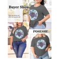 thumbnail image 4 of XCHQRTI Christian Shirts for Women Plus Size Tshirts Cross Faith Shirt Short Sleeve Oversized Graphic Tee, 4 of 10
