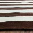 thumbnail image 2 of SAFAVIEH Montauk Saranna Striped Cotton Area Rug, Chocolate/Ivory, 4' x 6', 2 of 5