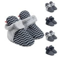 thumbnail image 5 of ZACPNCV Baby Boy Girl Knit Walking Shoes Non Slip Soft Sole Infant Toddler Slipper Newborn First Walker House Crib Sneaker Shoes Blue 0-6 Months, 5 of 5