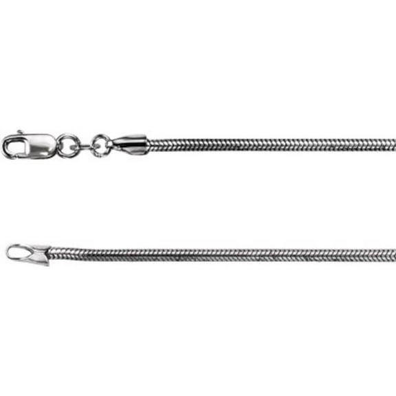 16" 1.5mm Snake Chain in Sterling Silver