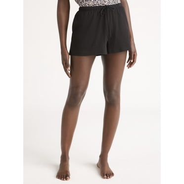 Joyspun Women’s Sleepwear Knit Pajama Shorty Shorts, 2'' Inseam, Sizes S-3X