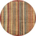 thumbnail image 1 of Ahgly Company Indoor Round Abstract Metallic Gold Abstract Area Rugs, 4' Round, 1 of 6