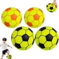 thumbnail image 3 of Soccer Ball Kids, 8inFoam Soccer Ball, Silent Ball, Kids Soccer, Indoor Kids Play Equipment, Neon Black, Toddler, 1 Pc, 3 of 6