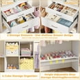 thumbnail image 2 of Homieasy Closet System - 4.75-8FT Closet Organizer System with Wooden Drawers & Cube Storage Organizer, 96" Closet Systems with Cuttable Hanging Shelvings for Nursery, White, 2 of 7