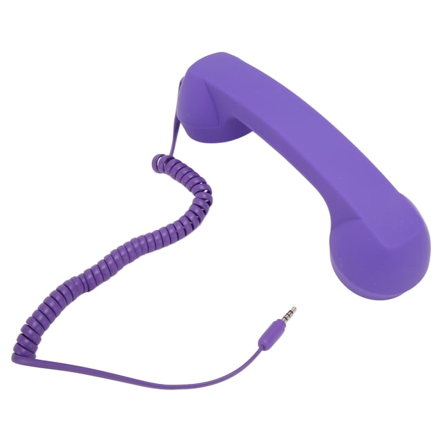Combiné Téléphonique BT, Rétro Anti-Radiation Combiné Rechargeable Compatible avec Téléphones Portables, Ordinateurs Portables et Autres Appareils BT