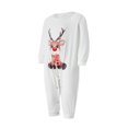 thumbnail image 4 of Disfraz Premium Conjunto navideño para padres e hijos Conjunto de ropa de dormir a cuadros con estampado de ciervos (Bebé blanco-9-12M) Kuymtek Blanco T 9/12 M Única para Unisex, 4 of 9