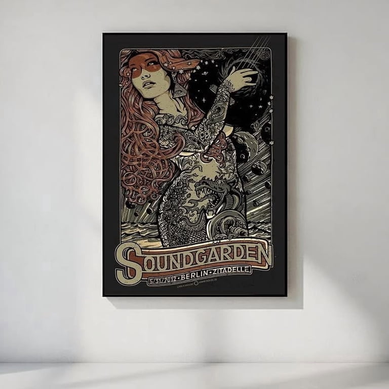 2012 SoundGarden Concert Poster Wall Art print Chris Cornell 1