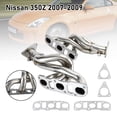 thumbnail image 2 of Fit for Infiniti G37 Stainless Steel Exhaust Header Manifold Fit Nissan 350Z 370Z, 2 of 18