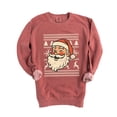 thumbnail image 6 of Ugly Sweater Santa Face - Women's Garment Dyed Sweatshirt, 6 of 13