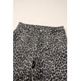 thumbnail image 5 of I AM A FASHION JUNKY Black Leopard Print Wide Leg High Waist Jeans, 5 of 6