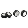 thumbnail image 5 of Rubber Roll 2mm Dia Shaft Car Truck Model Toys Wheel 30mmx11mm 4Pcs, 5 of 5