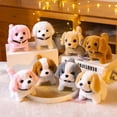thumbnail image 3 of Electronic Plush Toys Puppy-Walking, Barking, Tail Wagging, Stretching Companion Animal for Kids Toddlers（Collar Saint Bernard [Pink]）, 3 of 4