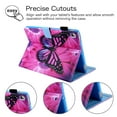 thumbnail image 3 of Allytech Case for Apple iPad 9th/8th/7th Gen 10.2" 2021/2020/2019 Released, Premium PU Leather Folio Flip Multi Angle Stand Cards Holder Smart Cover with Auto Sleep Wake/Pencil Holder (Butterfly), 3 of 7