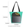 thumbnail image 4 of Kdxio Black Woman Women Reusable Grocery Bags Foldable Ripstop,Reusable Shopping Bags for Shopping,Gym,Gift, 4 of 7