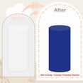 thumbnail image 4 of ABPETE Royal Blue Cylinder Covers Set of 3 Spandex Cylinder Stand Cover Cake Pedestal Stand Cloth Round Pillar Covers Cylinder Stands for Party Covers for Wedding Birthday Decor(Not Included Stands), 4 of 15