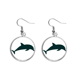 thumbnail image 1 of Blue Ocean racionalizar la natacion Dolphin Pendientes pendientes de plata colgantes joyas señora Unbranded M, 1 of 3