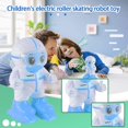 thumbnail image 2 of Partheme Novelty Toys 2 Counts Children's Roller Skating Robot Toy Dancing Robot With Light And Music A B, 2 of 3