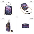 thumbnail image 3 of ALAZA Chain Crossbody Bags for Women Purple Rose Flower Shoulder Handbag Phone Purse, 3 of 5