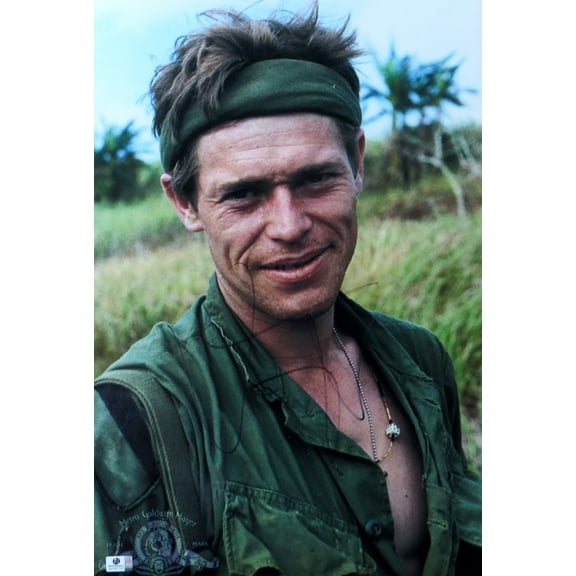 Willem Dafoe Signed Autographed 13X19 Photo Platoon Head Shot JSA T59765
