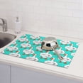 thumbnail image 6 of Yiaed Strong Goose Print Highly Absorbent Microfiber Kitchen Counter Mat, Dish Drying Pad for Dishes, Utensils, Pots and Pans, Large 18" x 24", 6 of 7
